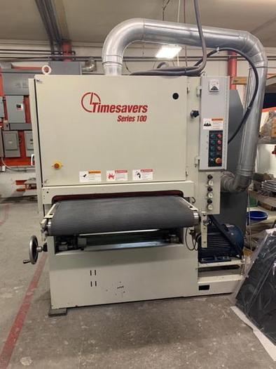 Used 2001 37" Timesaver Series 100 Belt Grinder w/ Wet Collector