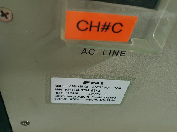 Used AMAT P5000 MxP+ poly 3ch