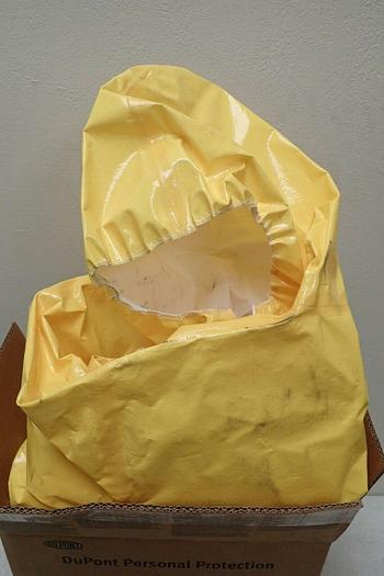 Used Dupont Tychem BR BR128TYLXL0002BN Coverall, Yellow, Size XL, 2/Box