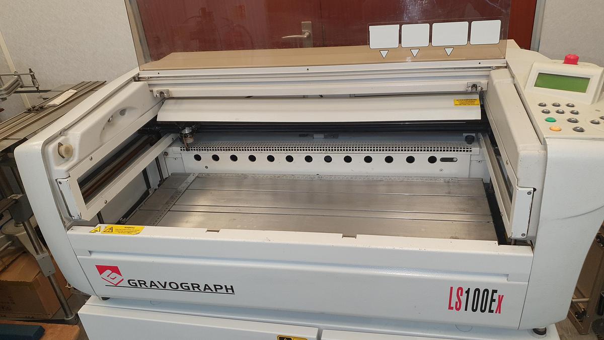 Used Gravograph LS100 EX engraving machine