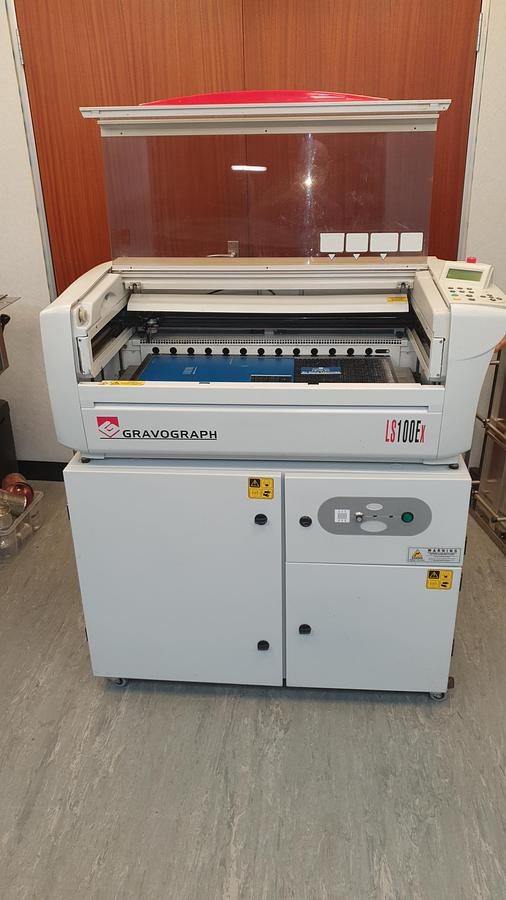 Used Gravograph LS100 EX engraving machine