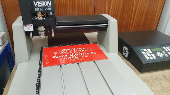 Used Vision 1612 Engraving Machine