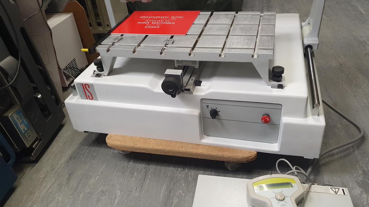 Used Gravograph IS700 engraving machine