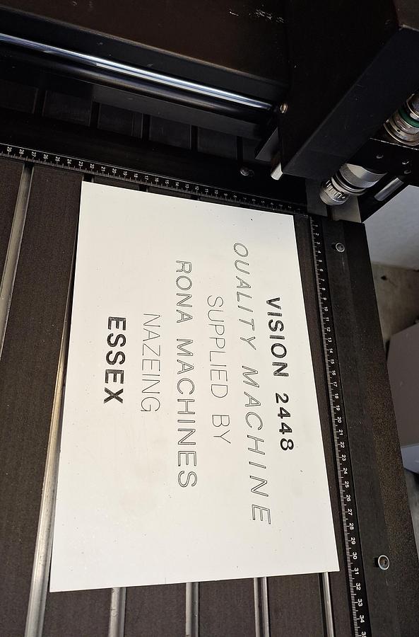 Used Vision 2448 Engraving Machine
