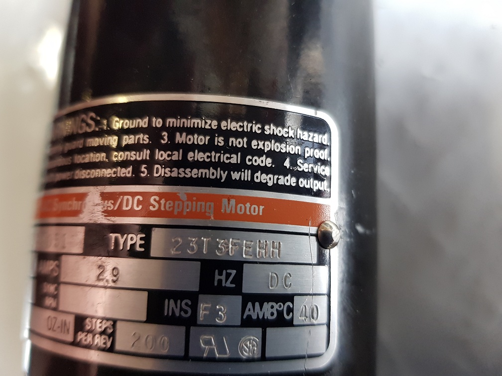 Used Bodine Electric 23T3FEHH DC Stepping Motor