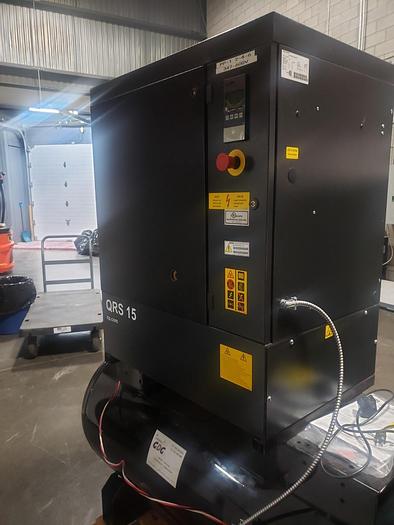 Used 15 HP Rotary Screw Air Compressor with Dryer