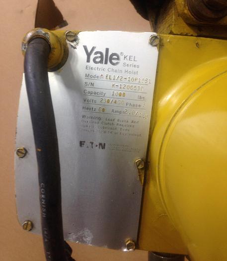 Used Yale KEL Series Electric Chain Hoist KEL 1/2-10P15S1