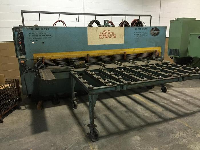 ATLANTIC 10' X 1/4" COST CUTTER HYDRAULIC POWER SQUARING SHEAR