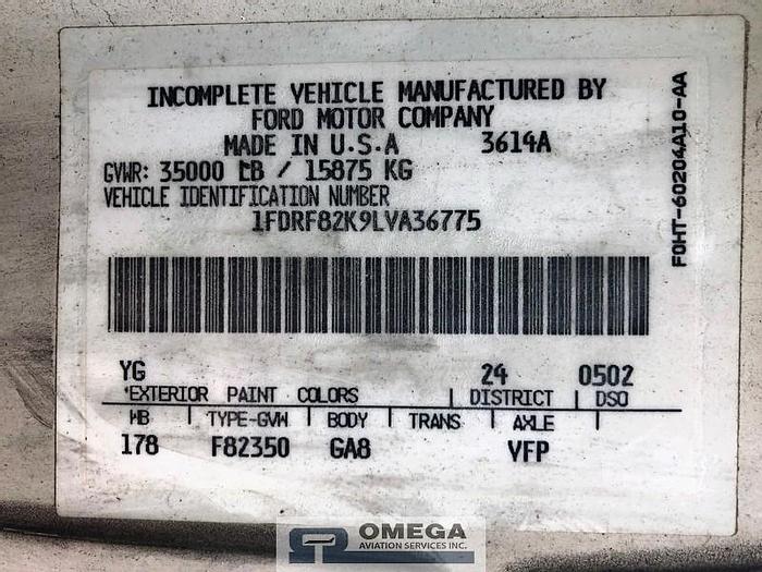 Used FMC TM1800 Aircraft Deicer (1,800 gallon tank cap) on Ford Chassis.
Low-time unit!