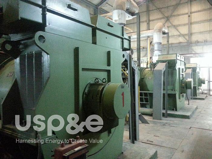 Used 5 MW 2000 Used STX Man 12V28/32H HFO Power Plant