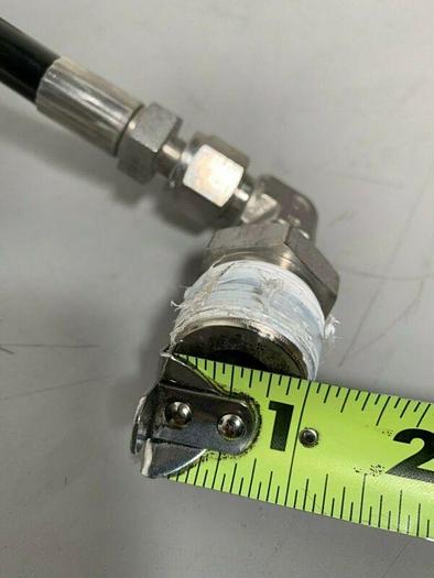 Used Flexible 15' Air Hose w/ 1" Outlet/Inlet & Swagelok 316L Fitting