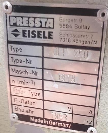 Gebraucht Glasleistenfräse Pressta Eisele GLF 250
