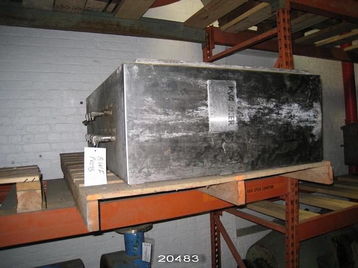 Used Kvaerner Hymac 100-MLL Primary Twin Wire Press, Cut Flight Model Cf-2408.80 Screw Conveyor, With 125 Hp, 175 Amps, 460 Volt, 60 Hz General Electric Drive (Mcc No.: 440-#05K).  With Control Panel. #20483