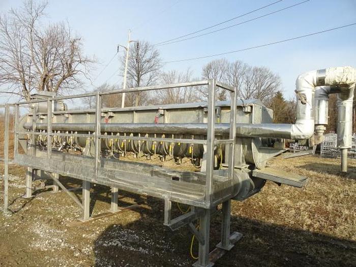 Used GEM Thermascrew Blancher; 24"Diameter x 20' Long