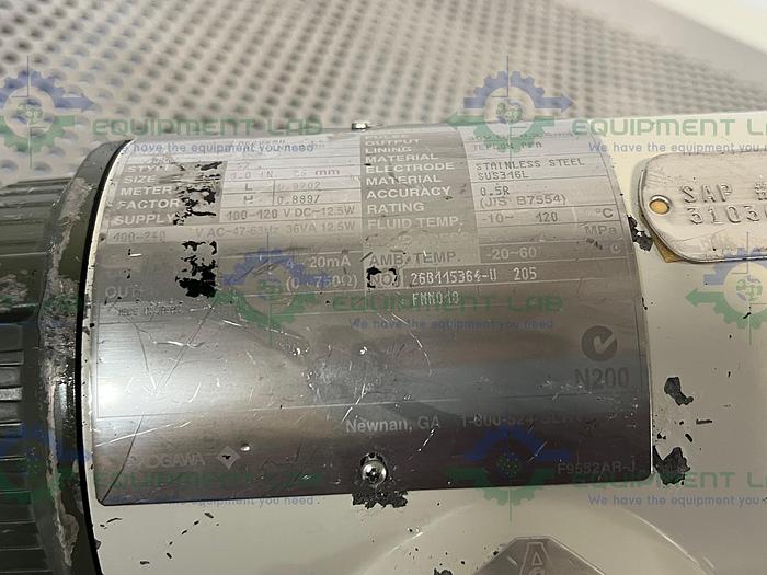 Used Yokogawa Admag AE AE202MH Magnetic Flowmeter 100-240 VAC