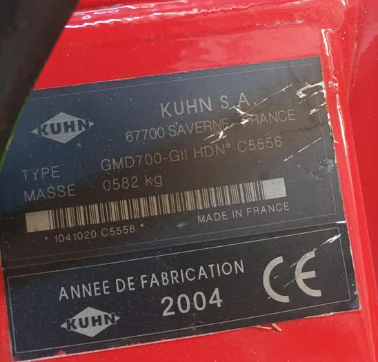 Usato 2004 Kuhn GMD 700