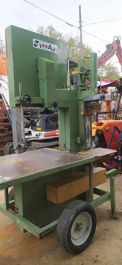 Usato Sega combinata Comap 800 con spacca verticale e impianto nastro