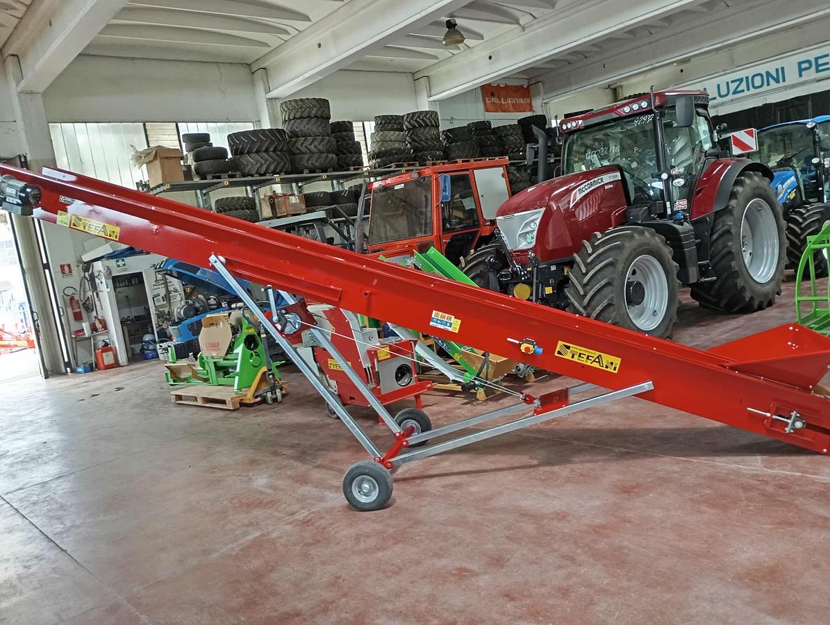 Nastro trasportatore per olive, nocciole, pellet, castagne ecc