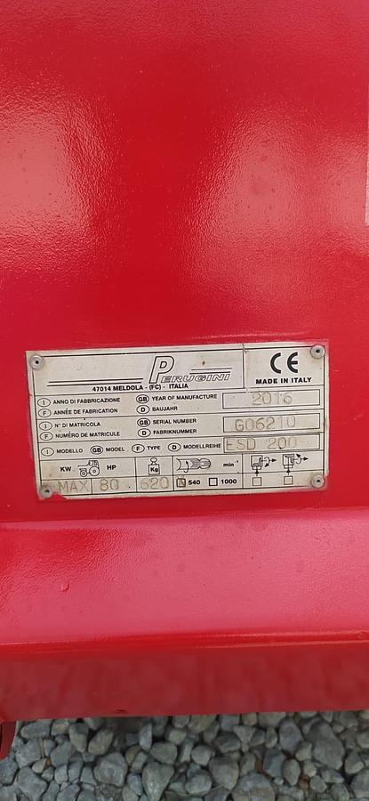 Used Trincia argini  a bandiera Concept Perugini ESD 200