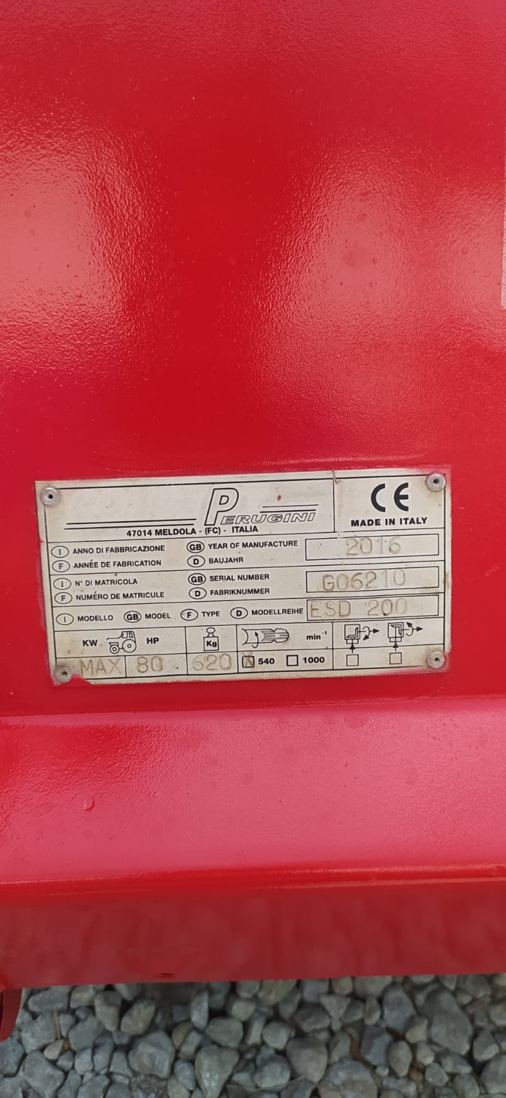 Used Trincia argini a bandiera Concept Perugini ESD 200