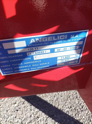 Usato Carrellone portaballoni portacingolati Bicchi 120 TT