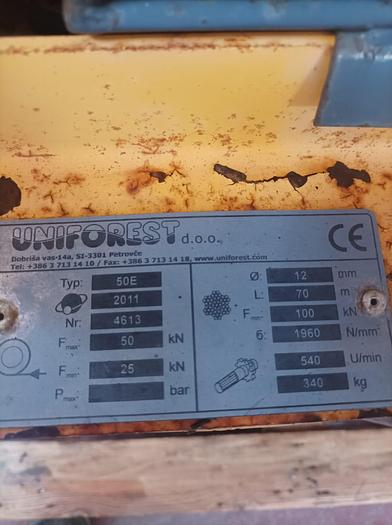 Usato Verricello Forestale Uniforest 50 E 