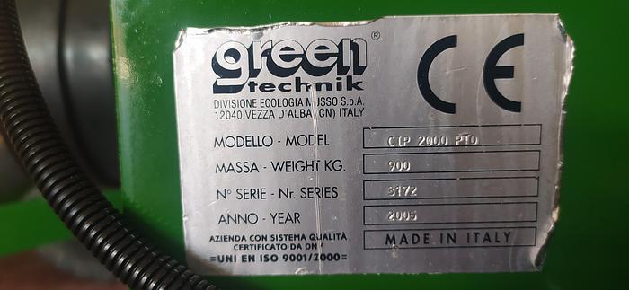 Usato Green Technik CIP 2000 PTO  seminuovo