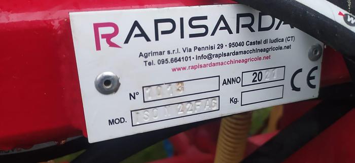 Seminatrice pneumatica per semina diretta ISON 22F A6 Rapisarda