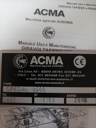 Usato Giroranghinatore  2018 Acma Special 3500