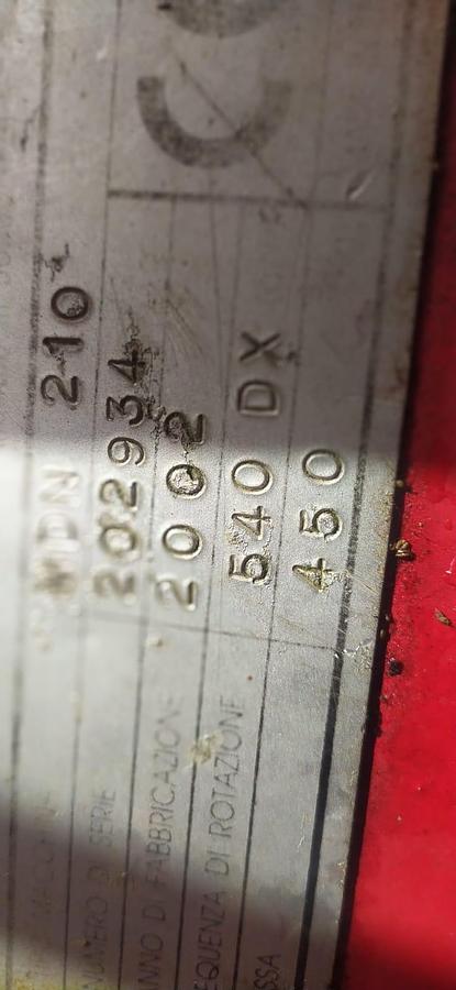 Ricondizionato Falciatrice a dischi Marangon  MDN 210 ricondizionata 