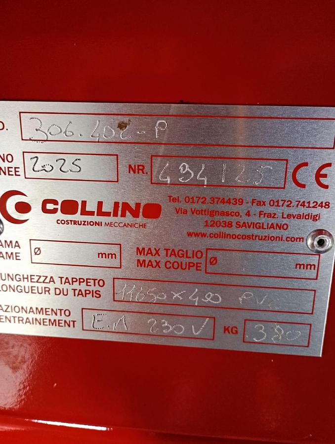 Nastro trasportatore per olive, nocciole, pellet, castagne ecc