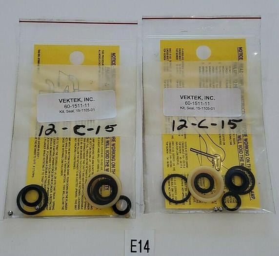 *NEW* LOT OF 2 Vektek 60-1511-11 Seal Kits + Warranty!