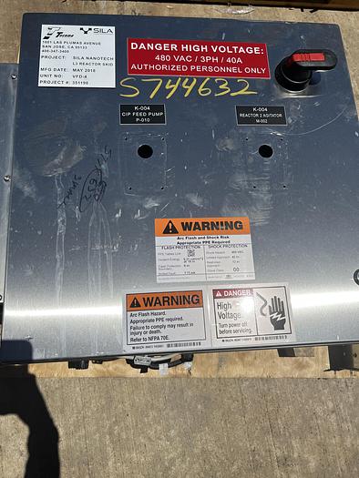 Used Reactor, 370 Gallon, 316L Stainless Steel, Jacketed, Agitated, T&C Stainless #S744632