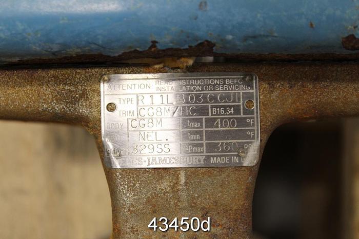 Used Goulds 3410 6x8x14h Stainless Steel 5-Vane Impeller #43450