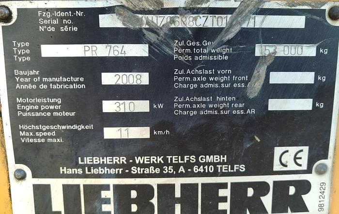 Usado 2008 Liebherr PR764