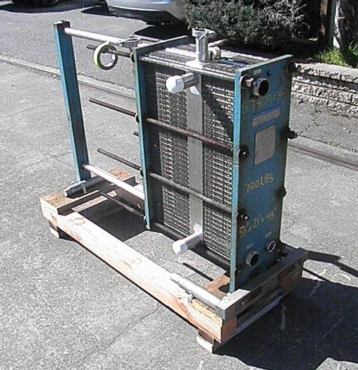 Used Heat Exchanger, Plate, 200 SF, S/st, Mueller, #S740913