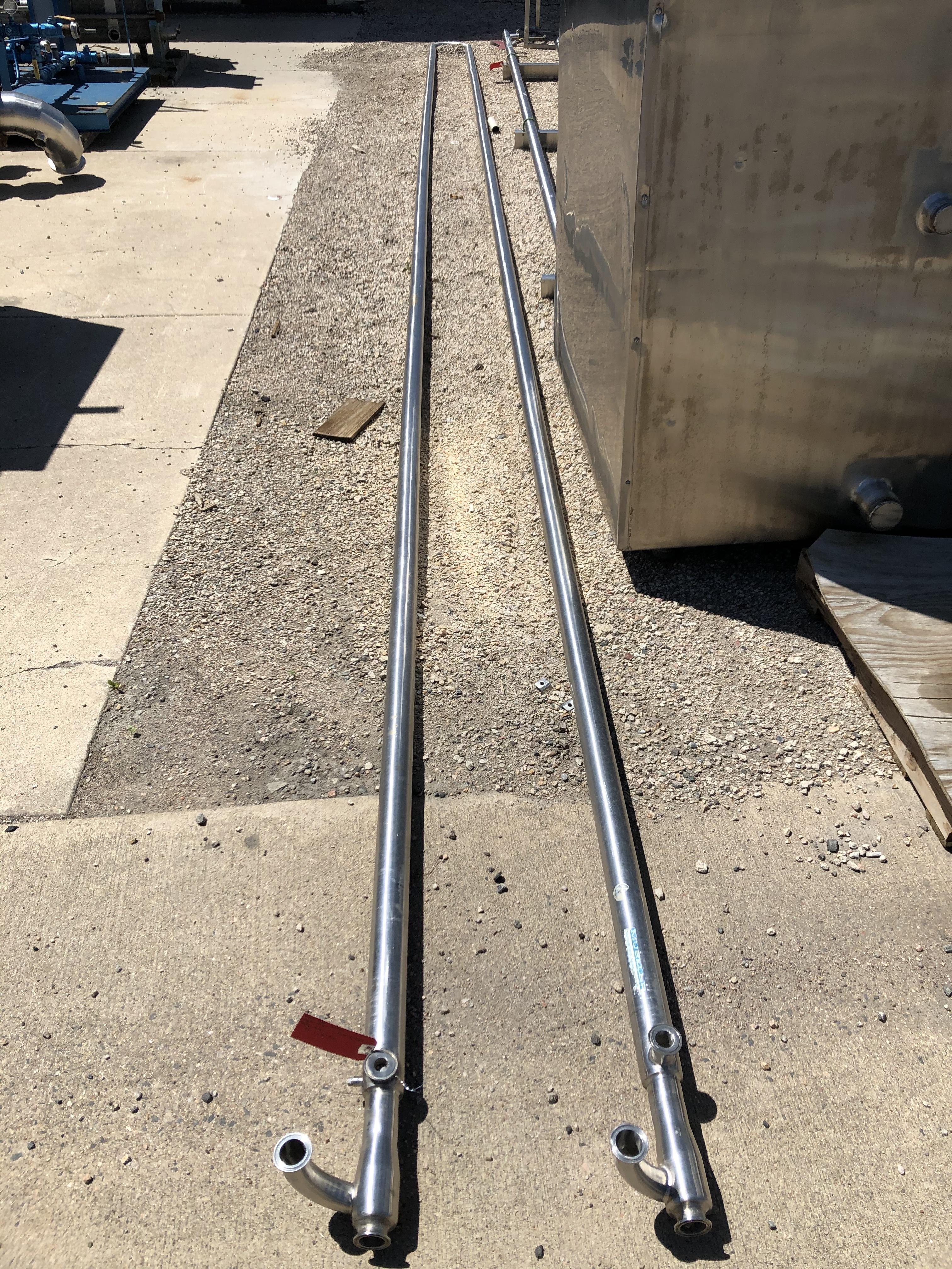 Used 60 SQ FT TRIPLE TUBE MUELLER HEAT EXCHANGER