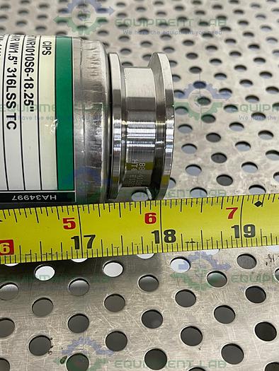 Used Sani-Tech  STHT-WR-1500 18" Silicone Hose w/ 1 1/2" Sanitary Fitting