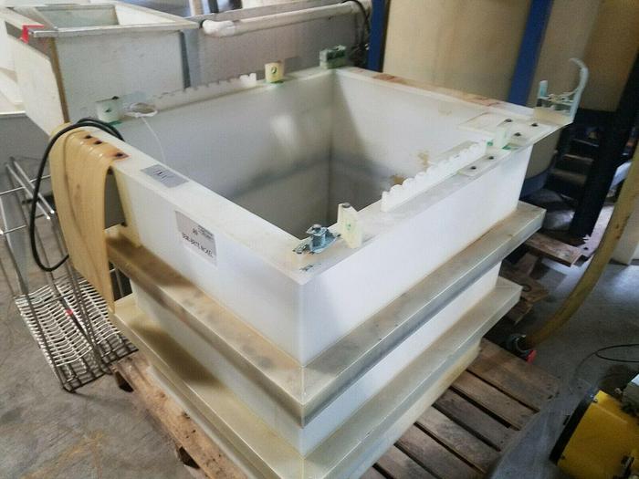 Used Reinforced Polypropylene Tank 27" x 40" x 28 deep Plating Washing