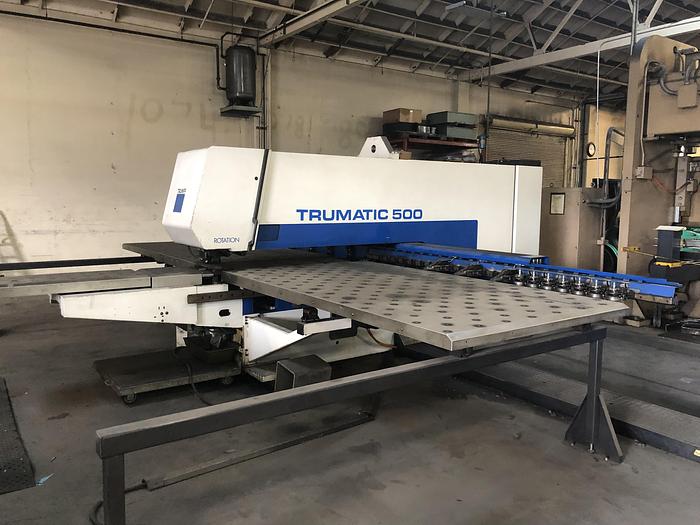 Used 1996 25 Ton Trumpf Trumatic TC-500/1600 CNC TURRET PUNCH