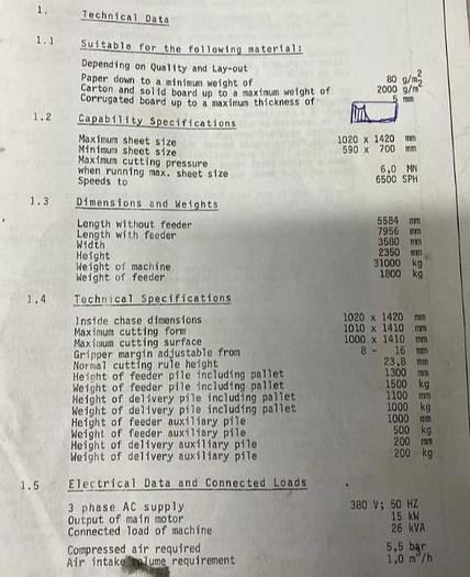 Used (visible in production) 1983 WUPA PS 6.3 A