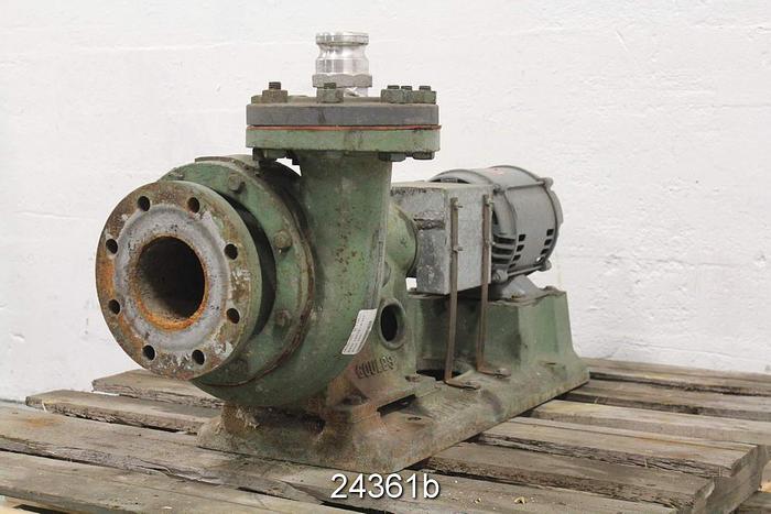 Used Goulds 3189, 4x4x8 Pump, 4-Vane 7" Impeller #24361
