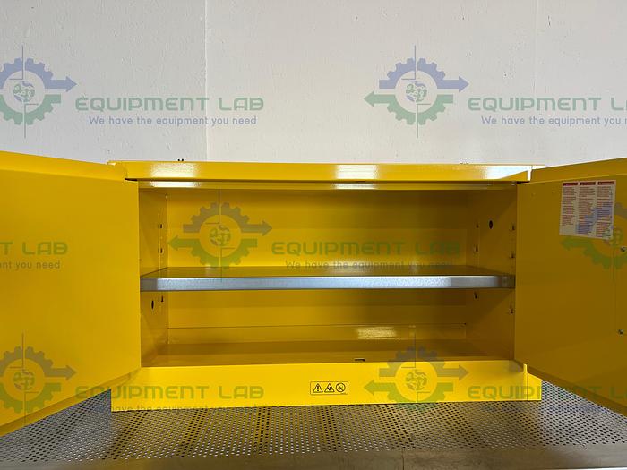 Used JustRite  Sure-Grip EX 17 Gallon Flammable Cabinet 43" x18" x 24"
