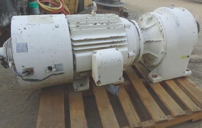 Used Motor, 30 HP, Gearbox, 282 RPM Out, 230/460V, #S743345