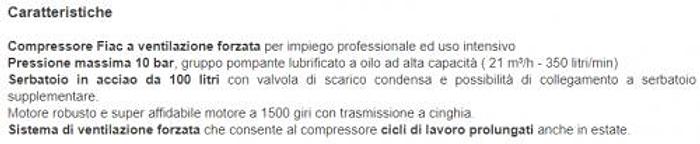 Compressore a ventilazione forzata FIAC CCS 100-360