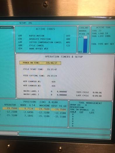 Used 2008 HAAS VM-3 CNC Vertical Machining Center
