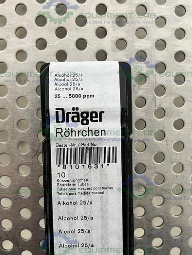 Draeger 8101631 Glass Detector Tube for Alcohols, 25 to 5000 ppm