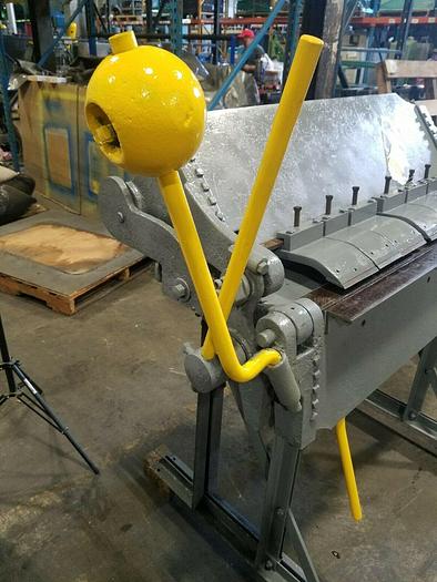 Used 36" Inch Peck Stow Sheet Metal Finger Brake Made In USA 16 Gauge Bender