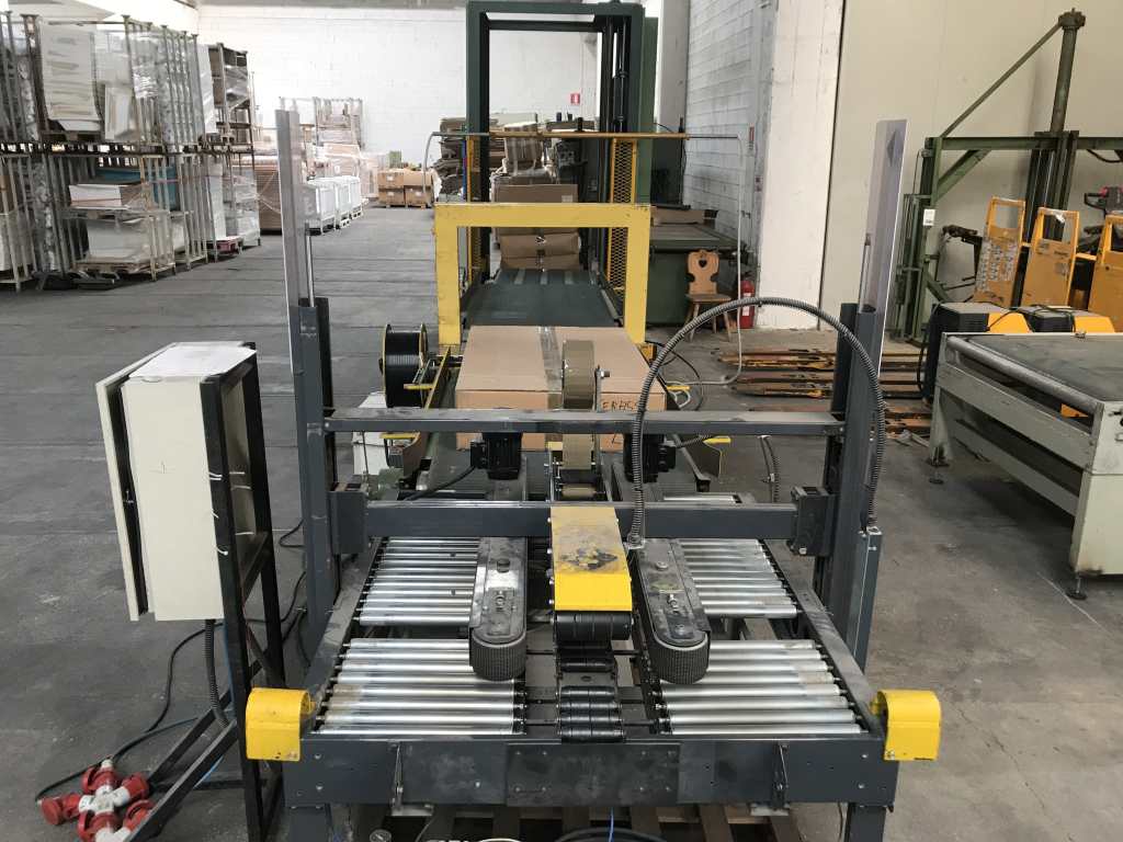 Usato Linea di imballaggio per lettini o simili con larghezza massima mm. 850