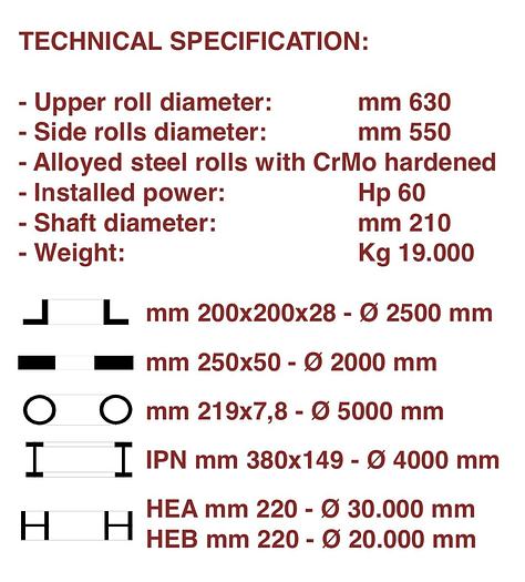 Usato PIEGAPROFILATI SERTOM PP 200